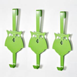 <b>Wall</b> <b>mounted</b> 5 black bird shape iron hook - Product Image 3