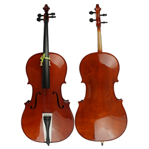 Sino musik Günstiger Preis Sperrholz Cello Rotbraun Sprüh lack 4/4 String Musik instrument Made in China Factory Custom Label