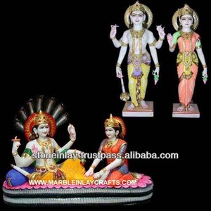 Laxmi Vishnu Statue Indian God Laxmi Narayan - Product Image 1