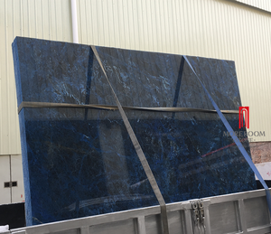 Encimera de Mármol Azul Bahía con Incrustaciones de Amatista, Impermeable, Ecológica y Duradera para Baño y Cocina - Product Image 2