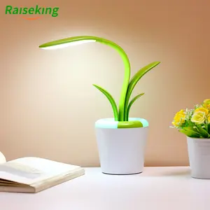 Clivia shaped LED light source desk lamp decorative creative table lamp with RGB color and brightness adjustable