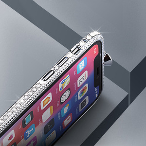 Di lusso del Diamante di Bling Del Respingente Del Metallo Per il <span class=keywords><strong>iPhone</strong></span> XS Max XR XS X 6 6S 7 <span class=keywords><strong>8</strong></span> Più Il Caso di scintillio di Modo di Cristallo Della Copertura Del Rhinestone - Product Image 4