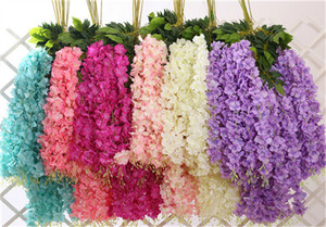 ดอกวิสทีเรียสีขาวประดิษฐ์สำหรับตกแต่งหน้าต่างงานแต่งงาน ขายส่ง รุ่น F-1392 - Product Image 5