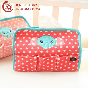 Servilletero de <span class=keywords><strong>Patito</strong></span> de dibujos animados Oem, cubierta de tejido relleno con caja de pañuelos de animales de peluche de juguete de pato - Product Image 3