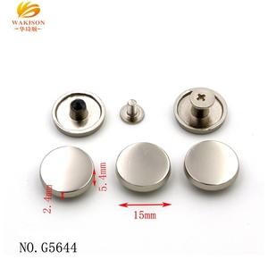 Trade Assurance Remache de lengüeta de metal con tornillo Piezas y accesorios especiales para bolsas - Product Image 2