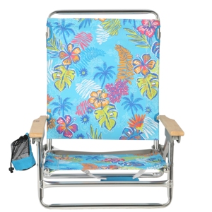 Ghế tắm nắng xếp gọn Kejie OEM bằng nhôm, 5 tư thế ngả, tay vịn gỗ chắc chắn, thiết kế hiện đại - Product Image 2