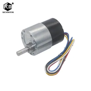 Motor de engrenagem sem escova, motoredtor 12vdc 33rpm 37mm de diâmetro