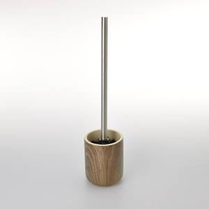 Porte-brosse à dents contemporain bon marché marron écologique de haute qualité en bois poly cylindre - Product Image 5