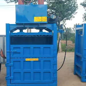 Mobile hydraulic manual vertical aluminium beer cans compressor baling press