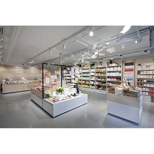 Étagère de présentation de livres exquise, aménagement mural de librairie moderne personnalisé LUX - Product Image 2