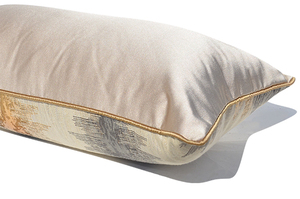 12x20 Pollici Oro <span class=keywords><strong>Grigio</strong></span> SatinTextured Lombare Copertura del Cuscino di Tiro Rettangolo Cassa a Cuscino di Lusso Moderno Geometrico <span class=keywords><strong>Cuscini</strong></span> Decorativi - Product Image 4