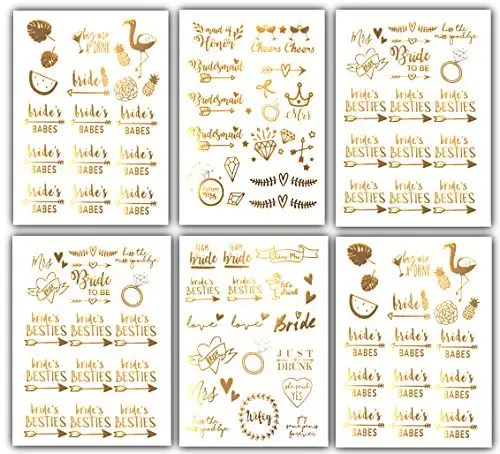 Beauty Self Adhesive Water proof Skin Safe Temporärer goldener Tattoo-Aufkleber