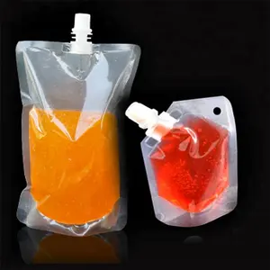塑料透明隐藏可折叠酒袋与酒精漏斗