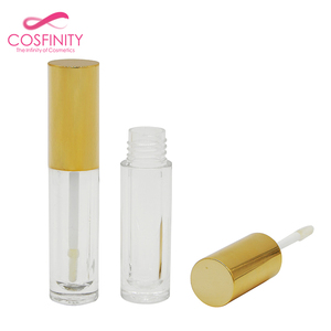<span class=keywords><strong>2017</strong></span> nueva moda rosa impreso vacío único lindo labios plástico empaquetado cosmético lipgloss tubo - Product Image 3