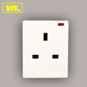 Adaptador de enchufe de viaje con 3 enchufes de neón, enchufe de viaje para Reino Unido, 13A BS, fundido - Product Image 2