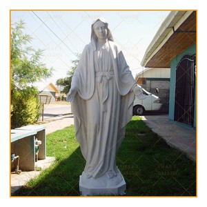 Venta caliente estatua de mármol blanco de tamaño real de <span class=keywords><strong>Jesucristo</strong></span> rezando escultura de estatuilla - Product Image 4