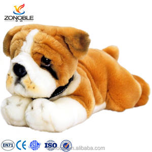 Sıcak satış peluş köpek oyuncak uyku bulldog sevimli çocuk hayvan oyuncak dolması İngilizce bulldog yavruları - Product Image 5