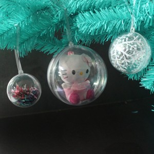 Grande transparente plástico hueco decorar hecha a mano bola <span class=keywords><strong>de</strong></span> <span class=keywords><strong>Navidad</strong></span> - Product Image 3