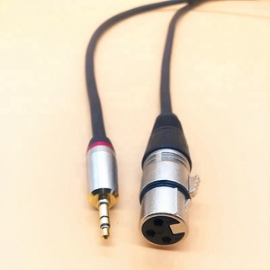 3,5mm 1/8 "TRS estéreo macho a <span class=keywords><strong>XLR</strong></span> hembra adaptador de 3 pines <span class=keywords><strong>Cable</strong></span> de micrófono - Product Image 1