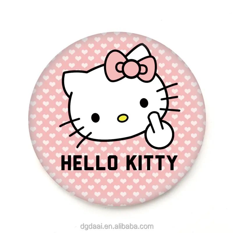 مرآة مرآه باتجاه واحد مطبوع عليه hello kitty من المنتجات الأعلى مبيعًا مع شعار تجميلي