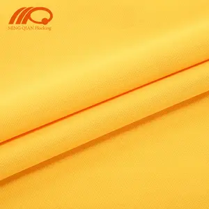 Yellow Knitting / Knitted Flock Fabric For Package Lining Velvet