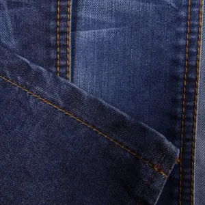 Gerecycled Katoen Garen Slub Stretch Denim Stof Voor Vrouwen