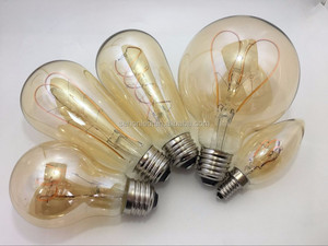 Ampoule LED à filament en verre ambré <span class=keywords><strong>E27</strong></span> ST64 <span class=keywords><strong>4W</strong></span>, lumière décorative suspendue à intensité variable 220V - Product Image 5