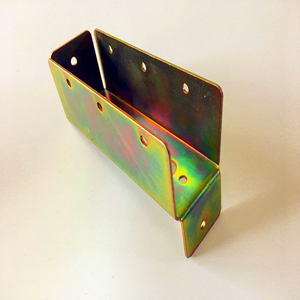 Q235 Yellow Single-Side Fence <strong>Post</strong> <strong>Bracket</strong> for Sliding Door Protection Secure Attachment Easy Install in Home &amp; Garden - Product Image 2