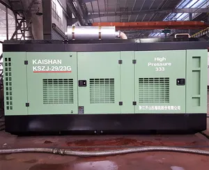 Drilling Compressor Kaishan Brand Sell Kszj 18/17 29/23 31/25 Diesel Screw Air Compressor Portable Yuchai Diesel Engine Air Cooling Green 19m3/min