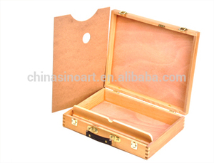 Facile à Transporter Pliable Professionnel Artiste Boîte En Bois <span class=keywords><strong>Chevalet</strong></span> De Peinture En Bois <span class=keywords><strong>Palette</strong></span> - Product Image 2
