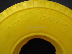 <span class=keywords><strong>Roue</strong></span> en mousse PU de bonne qualité 3.00-4 (260x85) pour chariot à main - Product Image 4