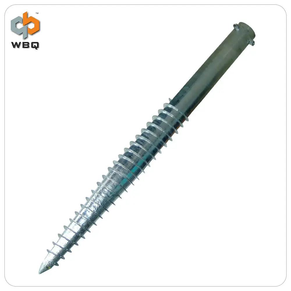 Solar system Hot dipped galvanized Ground anchor screw