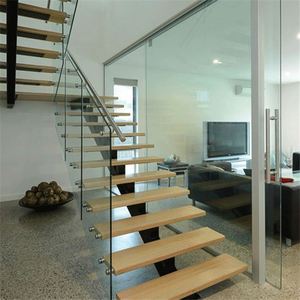 Intérieur bois échelle conception préfabriquée en métal escaliers résidentiel utilisé escalier en métal - Product Image 4