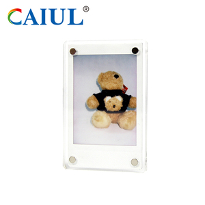 Modern Clear Acrylic Picture <strong>Frame</strong> for Instax Mini 11 Film Fridge <strong>Magnet</strong> Stand Holder <strong>Photos</strong> Home Decoration Plastic Metal Stand - Product Image 4