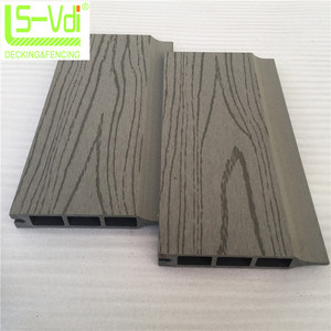 Lvsen valla de madera wpc usada con panel de madera <span class=keywords><strong>y</strong></span> poste de valla de metal de hierro - Product Image 3
