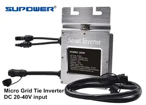 Su geçirmez izgara kravat mikro invertör 250w 260W 300W Mircoinverter 24V Wifi iletişim izleme ile