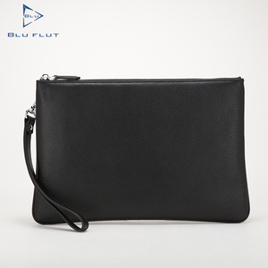 Blu Flut <span class=keywords><strong>pochette</strong></span> per gli uomini logo personalizzato vera pelle di vacchetta da <span class=keywords><strong>uomo</strong></span> avvolge <span class=keywords><strong>pochette</strong></span> durevole portafoglio porta carte - Product Image 1
