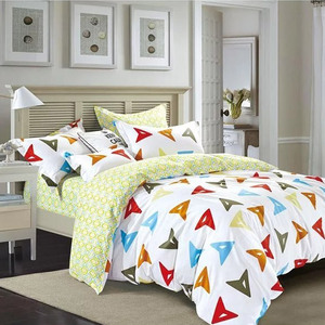 100% pigmento de algodón impresas niños del lecho vidrio y bigote patrón juego de cama - Product Image 5