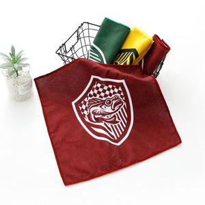 Asciugamano in cotone 100% quadrato <span class=keywords><strong>fucsia</strong></span> tinto in tinta unita con ricamo - Product Image 4