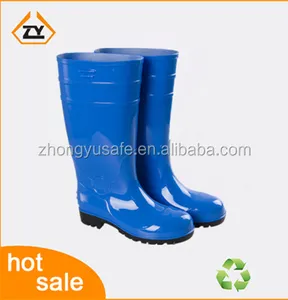 Seguridad Botas de lluvia de goma de mascar/impermeable botas de los hombres de goma/botas fabricante