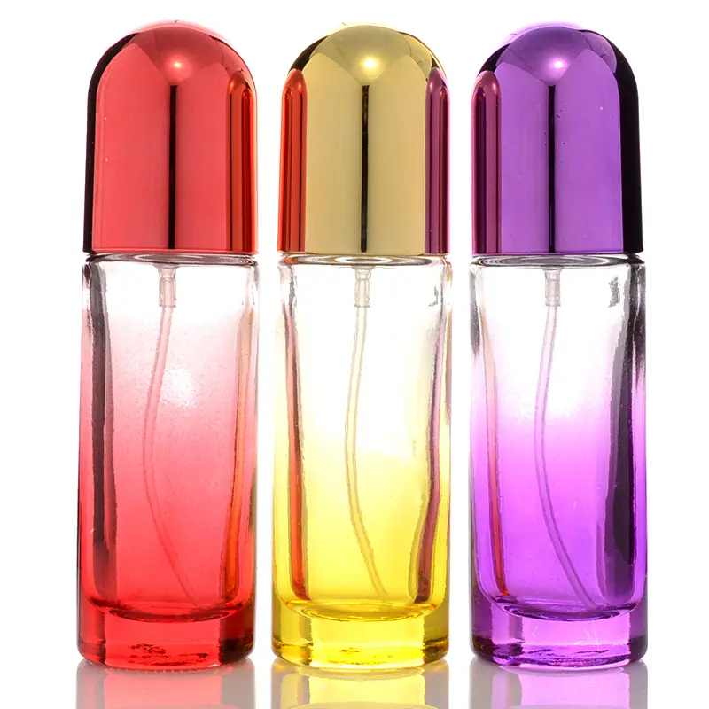 Mejor venta recargable 20 ml de vidrio de color botella de perfume vacía