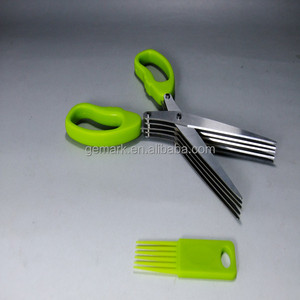 Ciseaux de cuisine polyvalents en acier inoxydable à 5 lames S/S avec poignée en plastique pour une utilisation dans la cuisine à domicile - Product Image 4