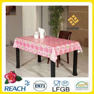 Nappe de <span class=keywords><strong>table</strong></span> jetables 3 coureur./pvc <span class=keywords><strong>chemin</strong></span> de <span class=keywords><strong>table</strong></span> non tissé avec film transparent surface backing+ - Product Image 1