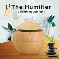 Humidificateur d'air portable USB 130 ml 2025 avec lumière LED nocturne H2O, diffuseur d'huiles essentielles ultrasonique pour la maison et l'hôtel, aromathérapie