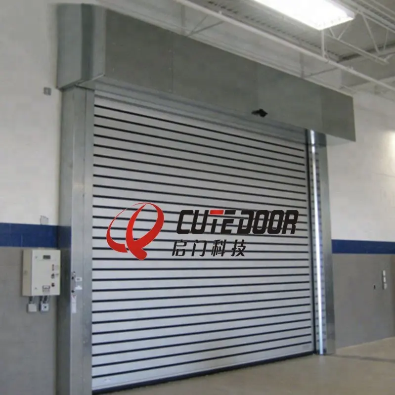 Industrial hard aluminum rapid roll-up high speed spiral door