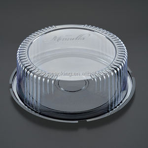 Boîte d'emballage de gâteaux en pvc pet, <span class=keywords><strong>cercle</strong></span> rond, en plastique, <span class=keywords><strong>transparent</strong></span>, en pet, 6, 7, 8, 9 pouces, vente en gros, 10 pièces - Product Image 3