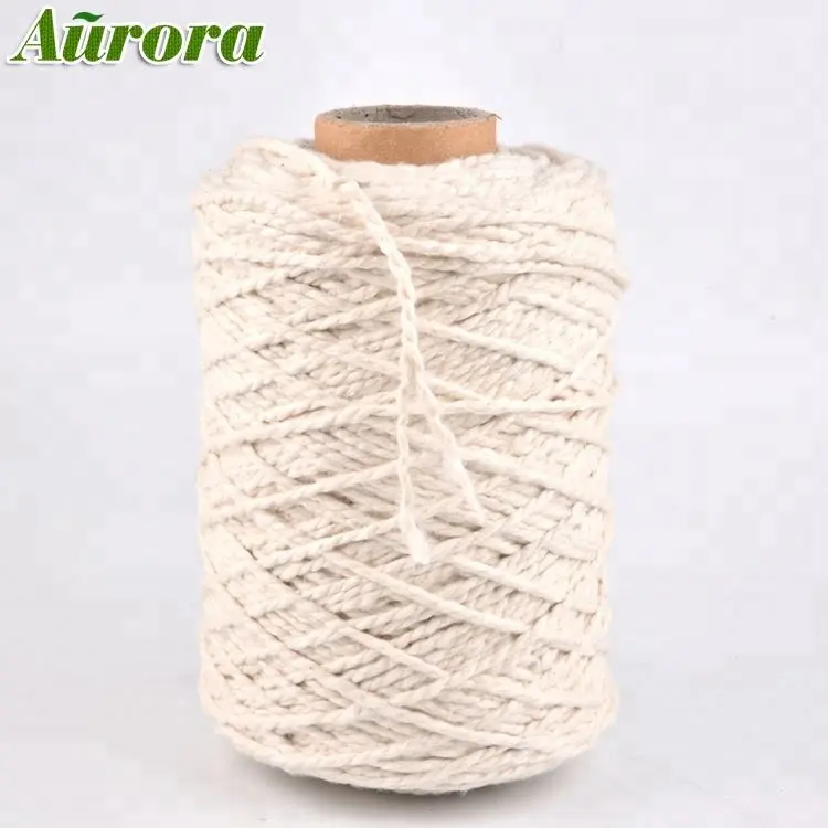 Satisfying service raw white regenerated mop yarn manufacturers NE 0.5S/4 0.5s 4ply yarn for mops