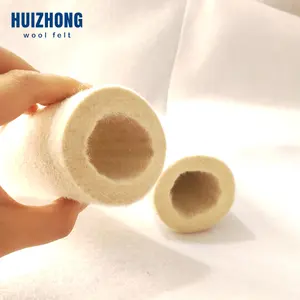 food industry use 100% merino wool felt tube transfer roll felt tube