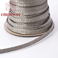 Bracelet d'oreille bouclier optique tressé, sangle pour boucles d'oreilles, fil rupestre en cuivre au sol