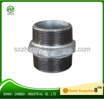 malleable cast iron pipe fittings hexagonal nipple